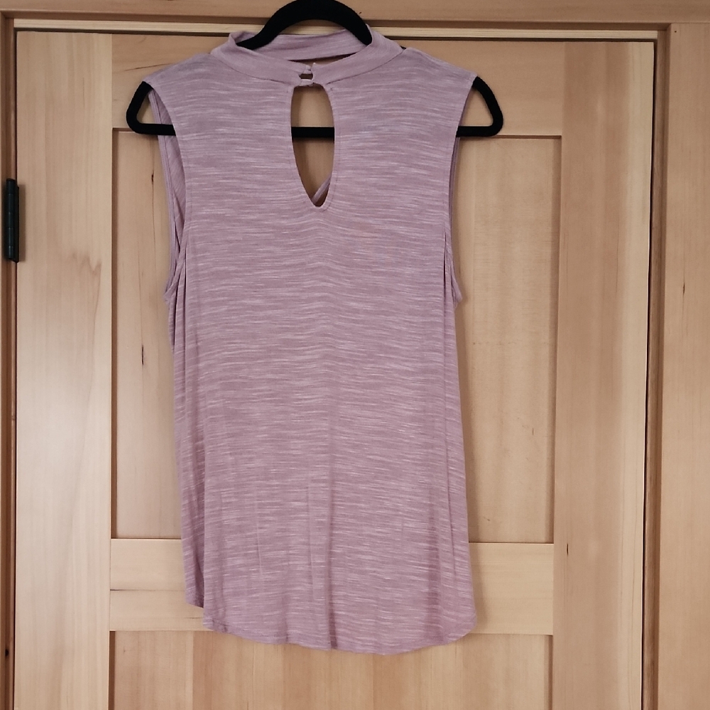 Lush Mauve Sleeveless Tank Top